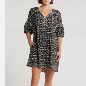 Max Studio Dress Women's XS Floral Puff Sleeve Shift‎ Dress